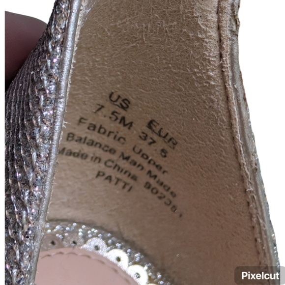 Sam Edelman Patti Ankle Strap Heels Gold Glitter Stiletto Sandals Size 7.5M - Picture 8 of 12